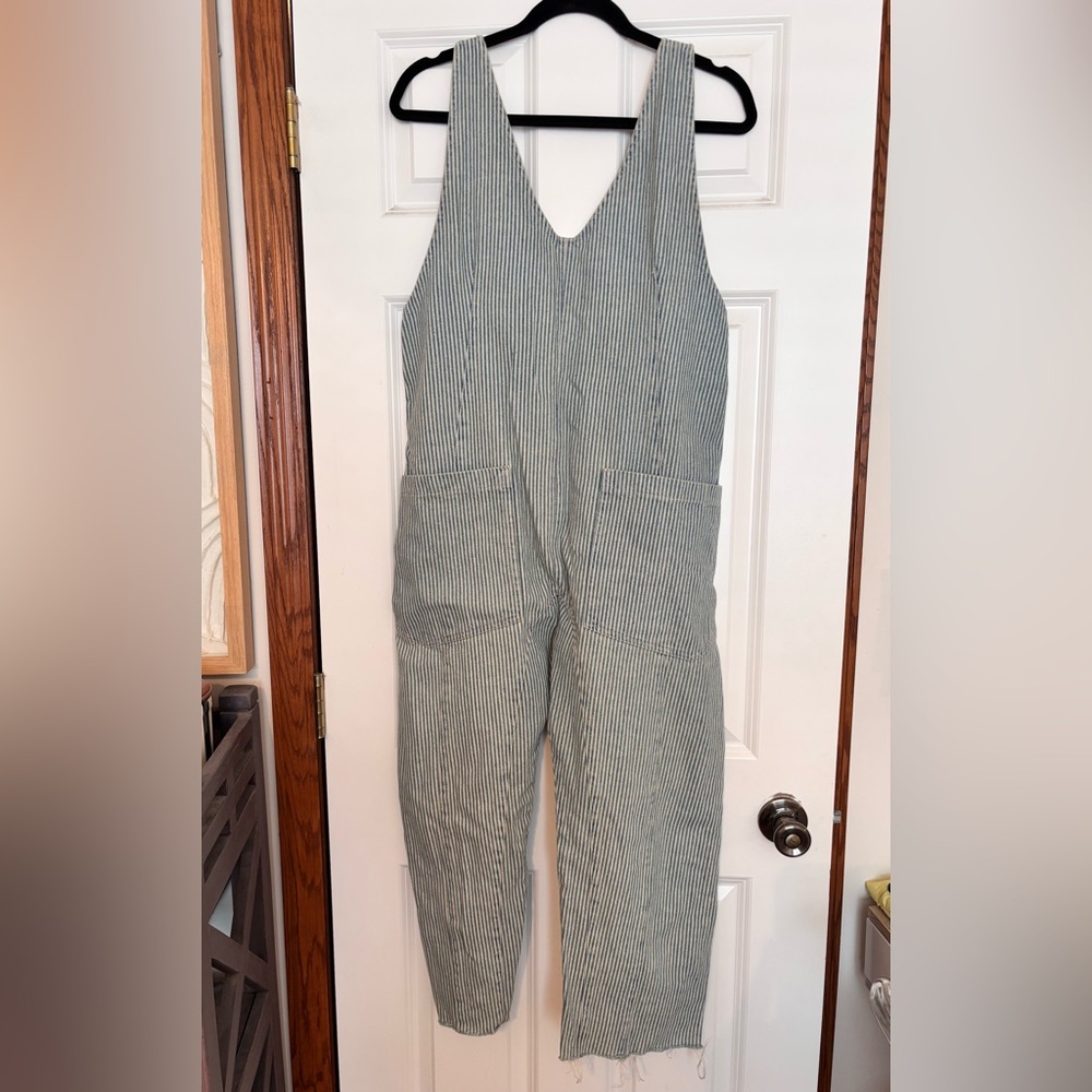 Free People High Roller Railroad Jumpsuit
